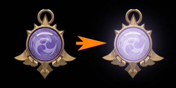 Photoshopで神の目(宝玉)を光らせる方法