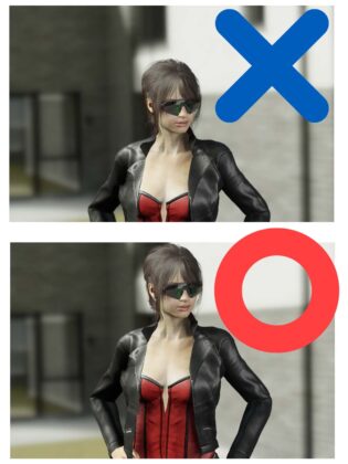 コスプレ 構図 日の丸 OK NG