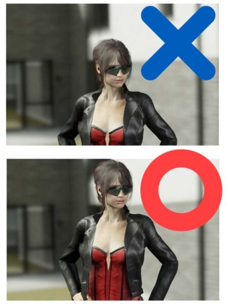 コスプレ 構図　日の丸 OK NG