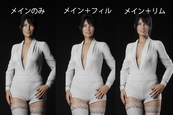 コスプレ 撮影 2灯