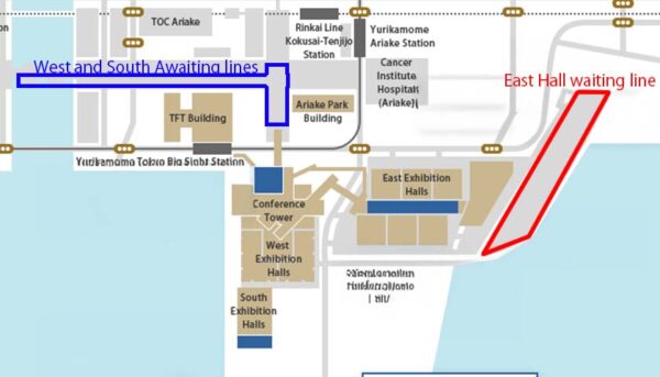 Comiket wristband exchange map for international fans